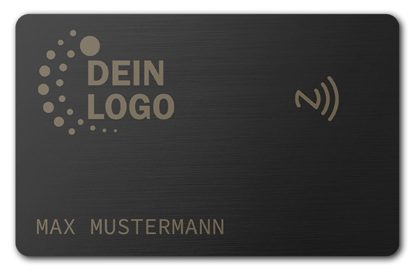 Gravierte Visitenkarten mit QR-Code